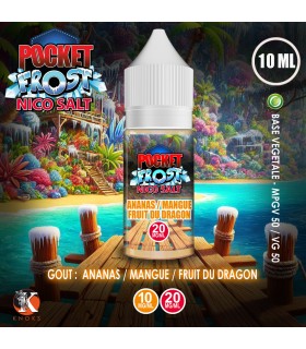 Ananas / Mangue / Fruit du Dragon 10 ml - Par 10 - Pocket Frost