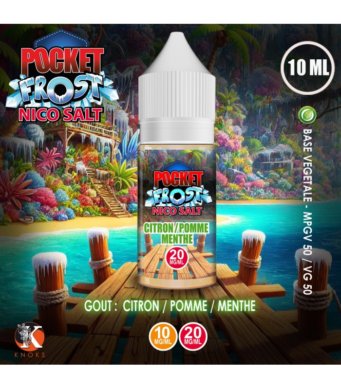 Citron / Pomme / Menthe 10 ml - Par 10 - Pocket Frost