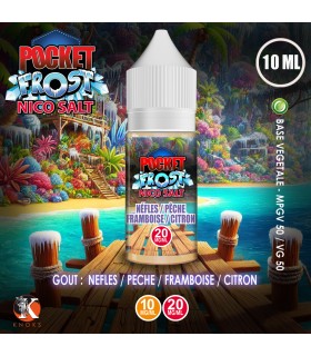 Nèfles / Pêche / Framboise / Citron 10 ml - Par 10 - Pocket Frost